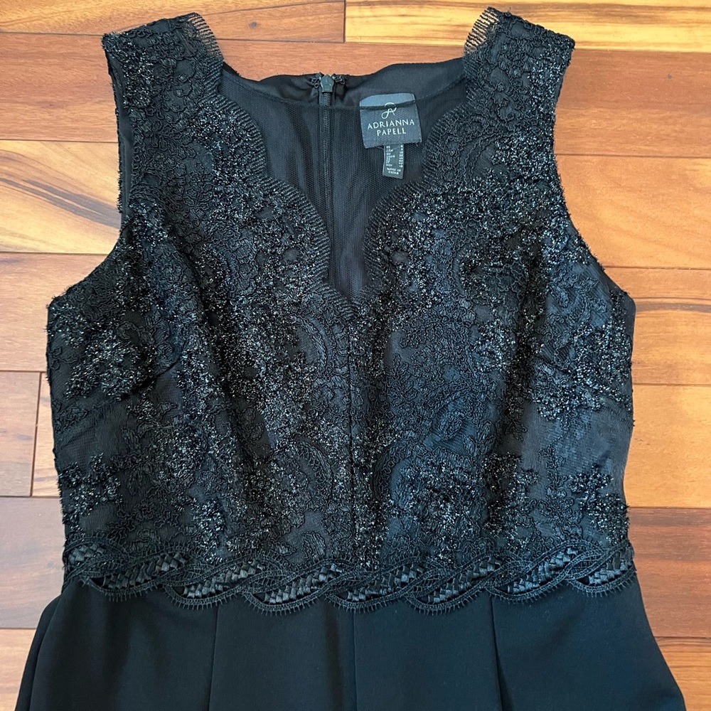 Adrianna Papell jumpsuit, Black, size 6